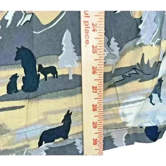 DemCrazy‎ Sz XL Northwestern Button Down Shirt Wolves Outdoors Cabincore - Picture 5 of 12